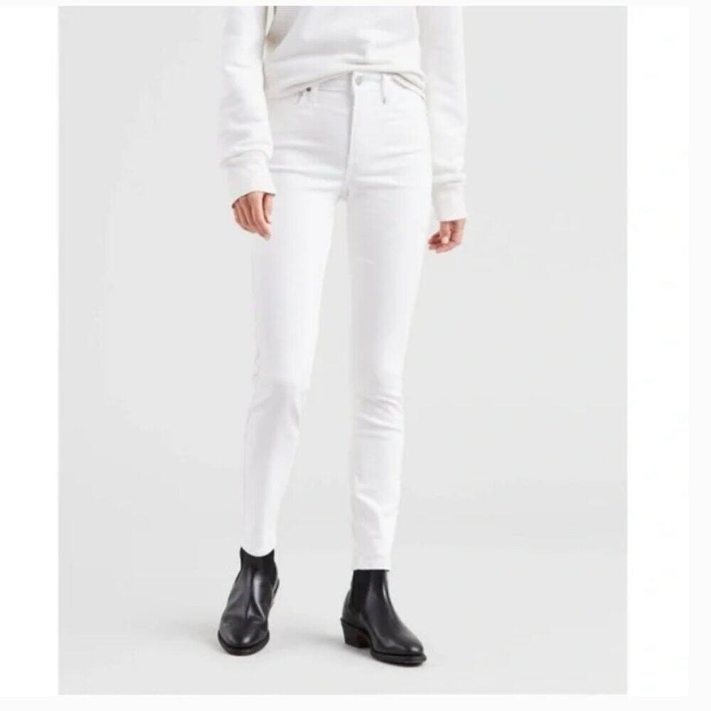 NWOT Levi's 721 High Rise White Skinny Jeans Size 31/12